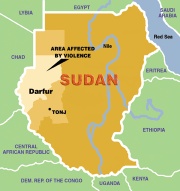 Mapa de Darfur